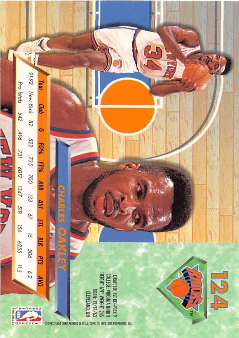 Amazon.com: 1992-93 Fleer Ultra Series 1 Basketball #124 Charles